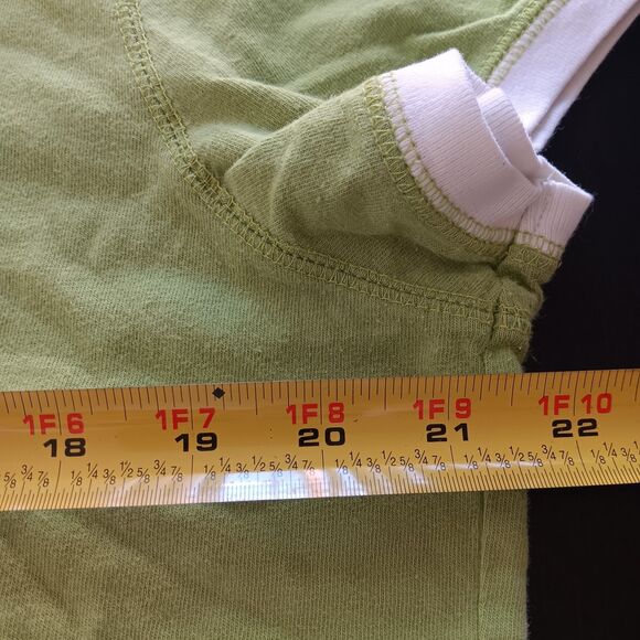 Vintage Tommy Hilfilger Womens Y2K Top Size 2XL Crew Neck Short Sleeve Green - Picture 6 of 7